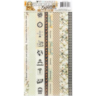 49 And Market Wanderlust Explorer - Washi Tape Sheets